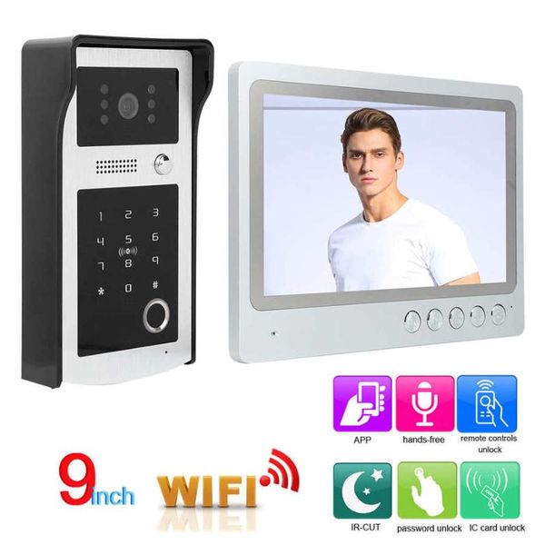 doorbells 9in tft lcd doorbell wifi villa video door phone fingerprint ic card ip65 night vision remote intercom ac100v-240v smart doorbel
doorbells 9in tft lcd doorbell wifi villa video door phone fingerprint ic card ip65 night vision remote intercom ac100v-240v smart doorbel