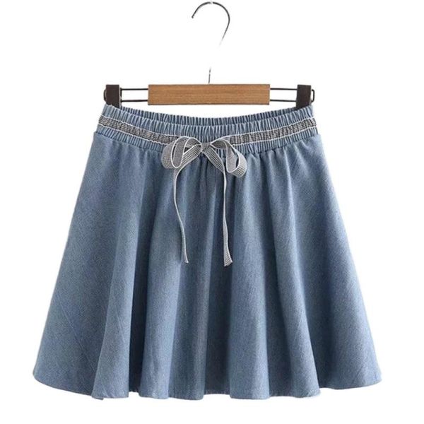 skirts merry pretty drop ship spring elastic waist pleated denim solid a-line jeans skirt sweet bow mini girls, Black
skirts merry pretty drop ship spring elastic waist pleated denim solid a-line jeans skirt sweet bow mini girls, Black