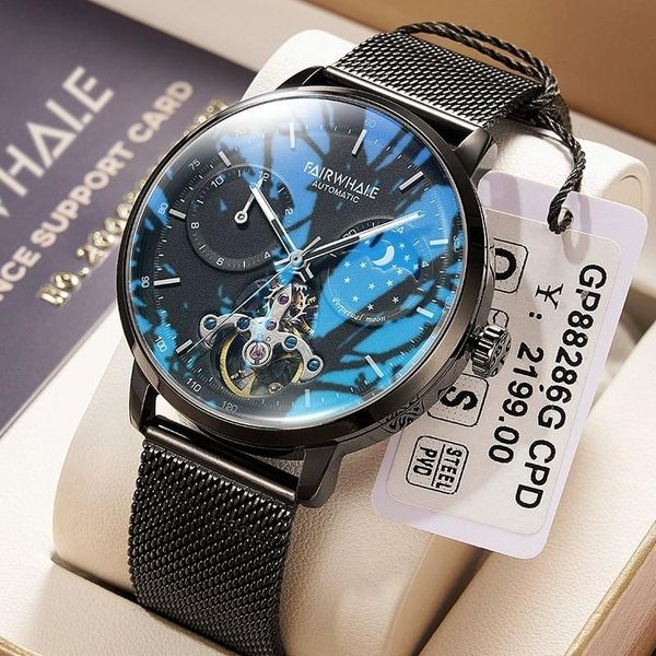 wristwatches fairwhale fashion men watch automatic mechanical waterproof dual time zone luminous chronograph relogio masculino, Slivery;brown
wristwatches fairwhale fashion men watch automatic mechanical waterproof dual time zone luminous chronograph relogio masculino, Slivery;brown
