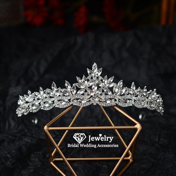 wedding tiara crown for women bridal engagement hair accessories headwear party fine jewelry charms cubic zircon gift hg1040, Golden;silver
wedding tiara crown for women bridal engagement hair accessories headwear party fine jewelry charms cubic zircon gift hg1040, Golden;silver