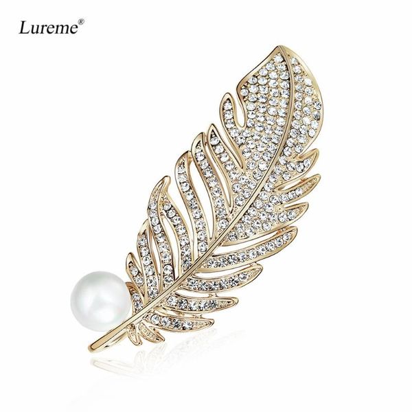 pins, brooches lureme gold tone pave cubic zirconia metal feather brooch pin jewelry gift (br000099), Gray
pins, brooches lureme gold tone pave cubic zirconia metal feather brooch pin jewelry gift (br000099), Gray
