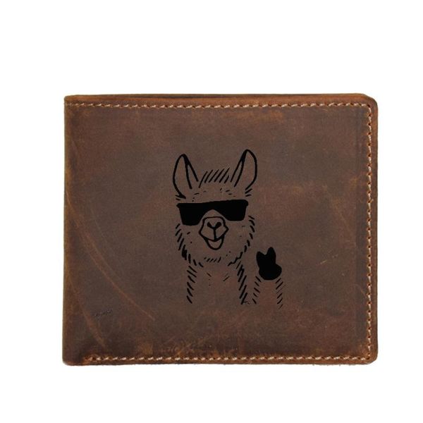 wallets engraved po funny llama wallet men multi card holders small purse vintage leather with coin pocket, Red;black
wallets engraved po funny llama wallet men multi card holders small purse vintage leather with coin pocket, Red;black