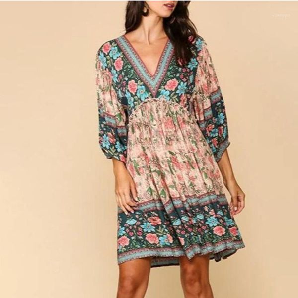 spring and autumn ladies european american style cotton print v-neck short sleeves big swing ethnic women's wear casual dresses, Black;gray
spring and autumn ladies european american style cotton print v-neck short sleeves big swing ethnic women's wear casual dresses, Black;gray
