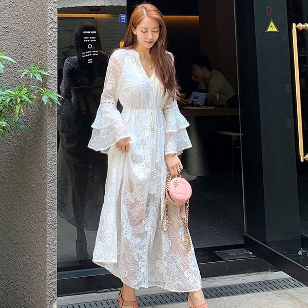 new arrival fashion women sets elegant office lady lace perspective loose a-line and basic mini dress two pieces set 6r58, Black
new arrival fashion women sets elegant office lady lace perspective loose a-line and basic mini dress two pieces set 6r58, Black