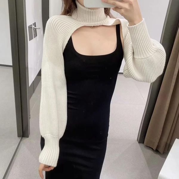 women's sweaters 2021 winter women ultra-short sweater fashion personality high neck open chest korean style pull femme, White;black
women's sweaters 2021 winter women ultra-short sweater fashion personality high neck open chest korean style pull femme, White;black