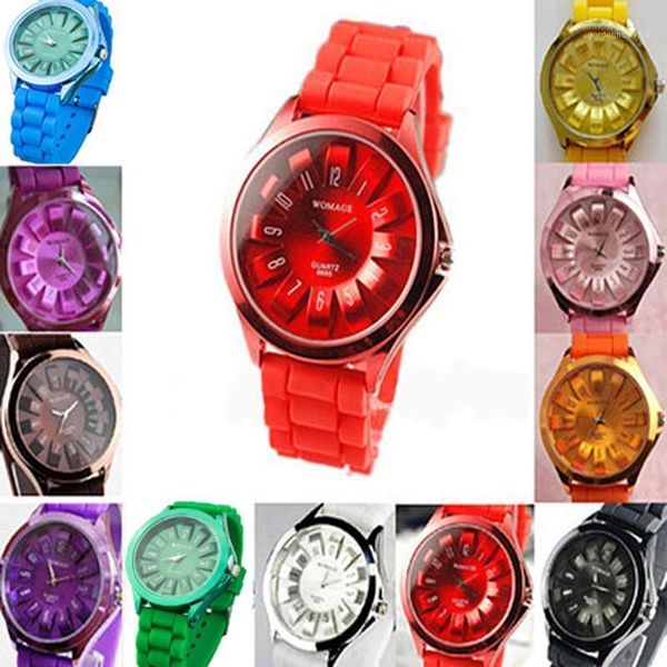 wristwatches ladies watch fashion silicone strap arabic numerals quartz watches clock jelly wrist relógio feminino, Slivery;brown
wristwatches ladies watch fashion silicone strap arabic numerals quartz watches clock jelly wrist relógio feminino, Slivery;brown
