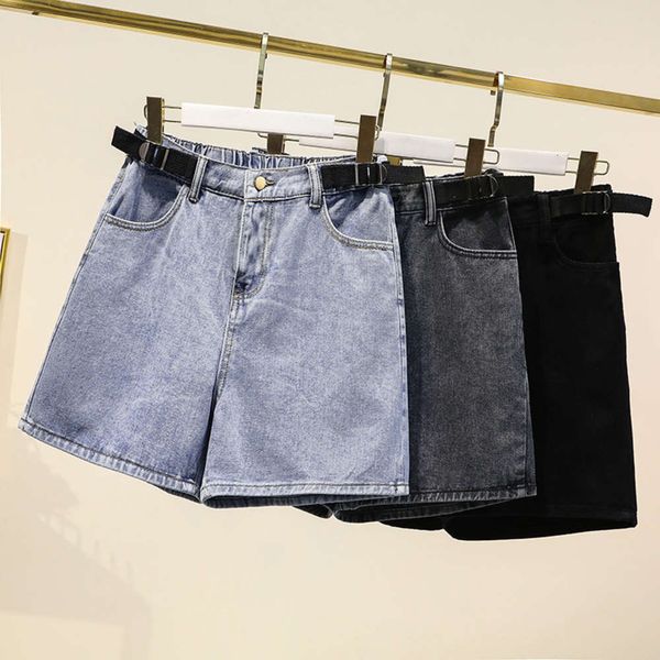 large shorts women's summer new fat mm daddy elastic waist fashion thin jeans versatile pants, White;black
large shorts women's summer new fat mm daddy elastic waist fashion thin jeans versatile pants, White;black