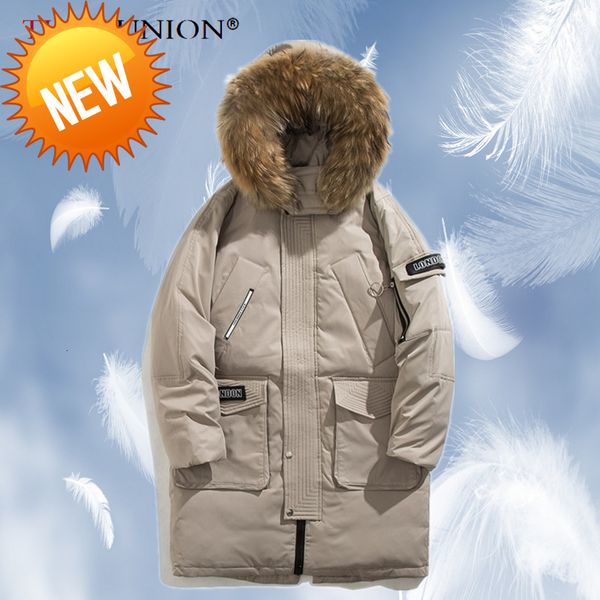 2021 new winter big fur collar hooded warm down jackets men white duck pockets thicken overcoat fashion long coats clothes, Black
2021 new winter big fur collar hooded warm down jackets men white duck pockets thicken overcoat fashion long coats clothes, Black