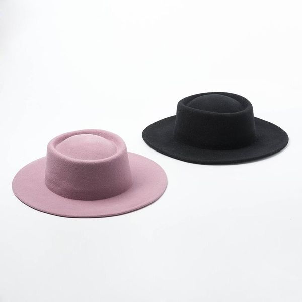 wide brim hats european and american classical ring concave wool fedora for women men hat fashion travel po felt caps, Blue;gray
wide brim hats european and american classical ring concave wool fedora for women men hat fashion travel po felt caps, Blue;gray