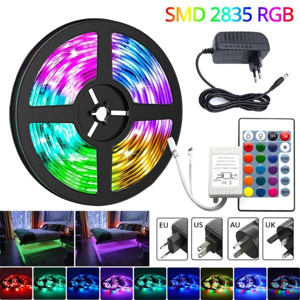 strips 5m 10m 15m 20m led strip 2835 ip20 rgb light flexible ribbon stripe dc 12v diode tape 24key ir controller adapter
strips 5m 10m 15m 20m led strip 2835 ip20 rgb light flexible ribbon stripe dc 12v diode tape 24key ir controller adapter