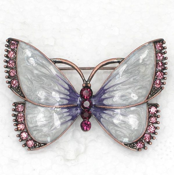 2022 new luxury brand brooch wholesale crystal brooch rhinestone enameling butterfly es fashion costume pin jewelry gift, Gray
2022 new luxury brand brooch wholesale crystal brooch rhinestone enameling butterfly es fashion costume pin jewelry gift, Gray
