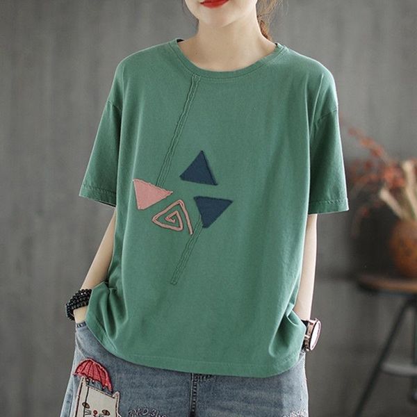 women's blouses & shirts 2021 chic japan short sleeve blouse loose shirt embroidery female blusas pink summer casual green blue top, White
women's blouses & shirts 2021 chic japan short sleeve blouse loose shirt embroidery female blusas pink summer casual green blue top, White