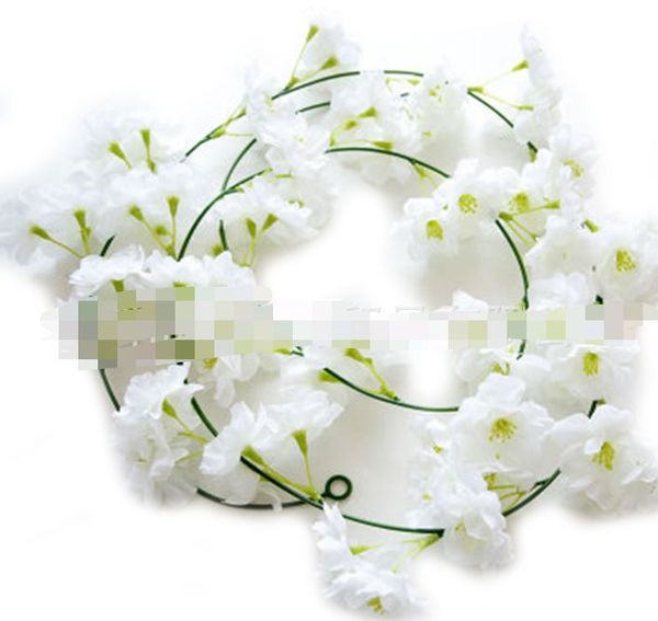 2021 200cm artificial cherry blossoms flower wedding decoration diy rattan garland simulation flowers vine party home wreath, White
2021 200cm artificial cherry blossoms flower wedding decoration diy rattan garland simulation flowers vine party home wreath, White