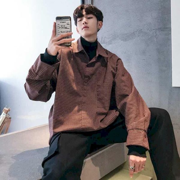 men's casual shirts shirt plaid fake two pieces long-sleeved cardigan korean all-match spring autumn streetwear japanese male top, White;black
men's casual shirts shirt plaid fake two pieces long-sleeved cardigan korean all-match spring autumn streetwear japanese male top, White;black