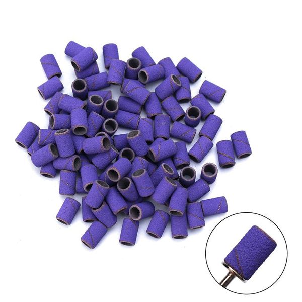 nail art equipment 100pcs/bag purple sanding bands with rubber mandrel drill bit accessories gel removal nails care polishing tool, Silver
nail art equipment 100pcs/bag purple sanding bands with rubber mandrel drill bit accessories gel removal nails care polishing tool, Silver