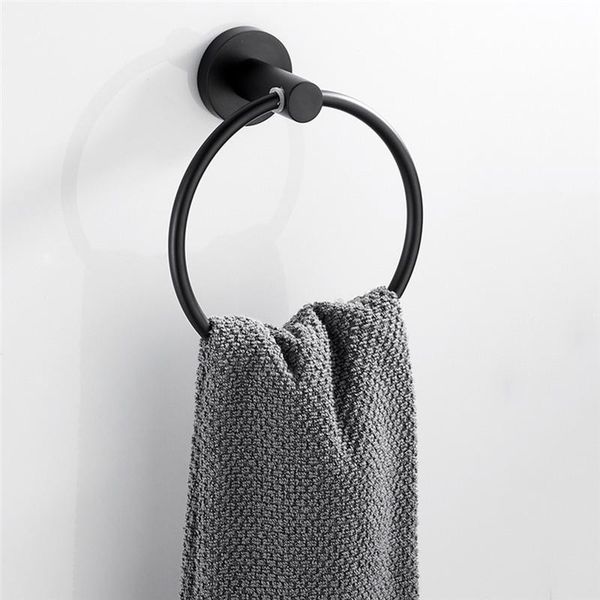 black towel holder ring round wall mounted bathing towel rack stainless steel kitchen bathroom accessories
black towel holder ring round wall mounted bathing towel rack stainless steel kitchen bathroom accessories