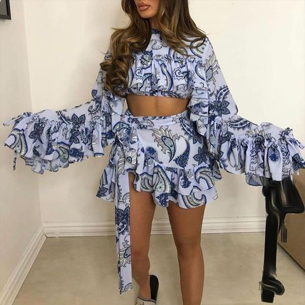 ruffles suits fashion o neck womens tracksuits long sleeve suit elegant a line skirts female ladies, Gray
ruffles suits fashion o neck womens tracksuits long sleeve suit elegant a line skirts female ladies, Gray