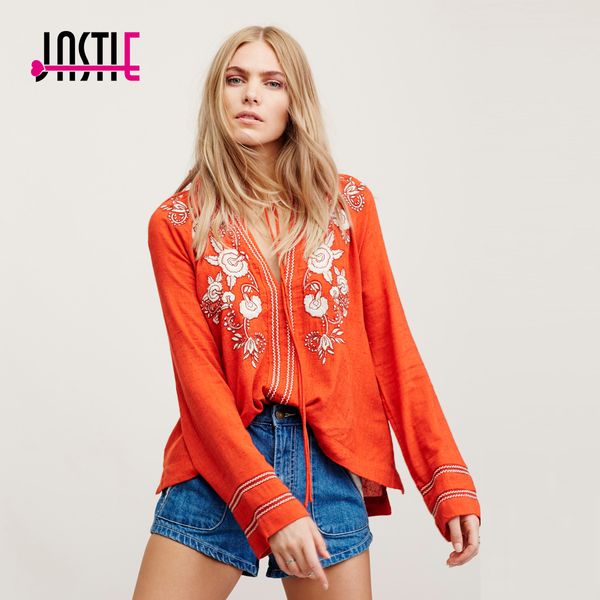 2021 new vintage embroidery v-neck boho high low hem women shirt long sleeve blouse casual chic blusa blouses or2s, Black;gray
2021 new vintage embroidery v-neck boho high low hem women shirt long sleeve blouse casual chic blusa blouses or2s, Black;gray