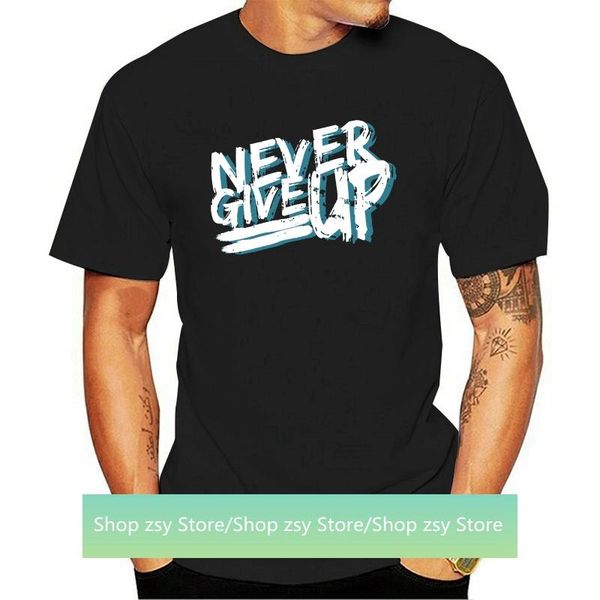 men's t-shirts 2021 est funny fashion summer cotton t-shirt never give up men plus size, White;black
men's t-shirts 2021 est funny fashion summer cotton t-shirt never give up men plus size, White;black