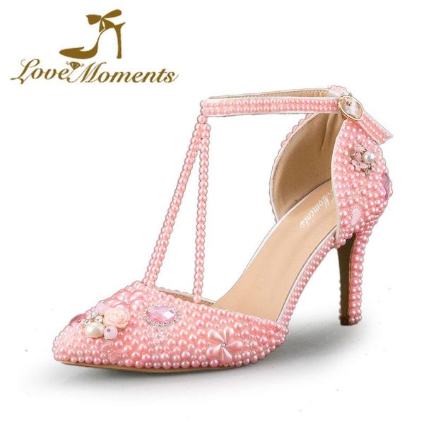 dress shoes pink pearl wedding sweet design princess high heels pointed toe bridal women spring pumps ankle straps, Black
dress shoes pink pearl wedding sweet design princess high heels pointed toe bridal women spring pumps ankle straps, Black