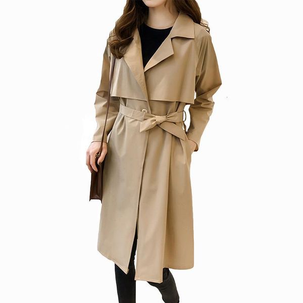 2021 new simple classic long trench coat casual belt thin elegant woman's blouse chic solid color outwear d225 w5kk, Tan;black
2021 new simple classic long trench coat casual belt thin elegant woman's blouse chic solid color outwear d225 w5kk, Tan;black