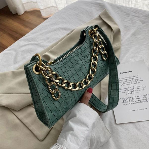 cross body casual designer handbags vintage alligator pattern chain baguette bags for women leather underarm shoulder messenger
cross body casual designer handbags vintage alligator pattern chain baguette bags for women leather underarm shoulder messenger