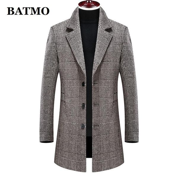 men's wool & blends batmo 2021 arrival winter thicked plaid casual trench coat men,men's warm coat,winter jackets men 898, Black
men's wool & blends batmo 2021 arrival winter thicked plaid casual trench coat men,men's warm coat,winter jackets men 898, Black