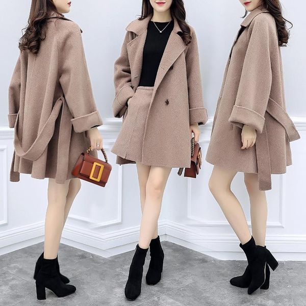 women's tracksuits stylish woolen two piece set woman suit office lady conjunto feminino year-old female costume ensemble femme survete, Gray
women's tracksuits stylish woolen two piece set woman suit office lady conjunto feminino year-old female costume ensemble femme survete, Gray