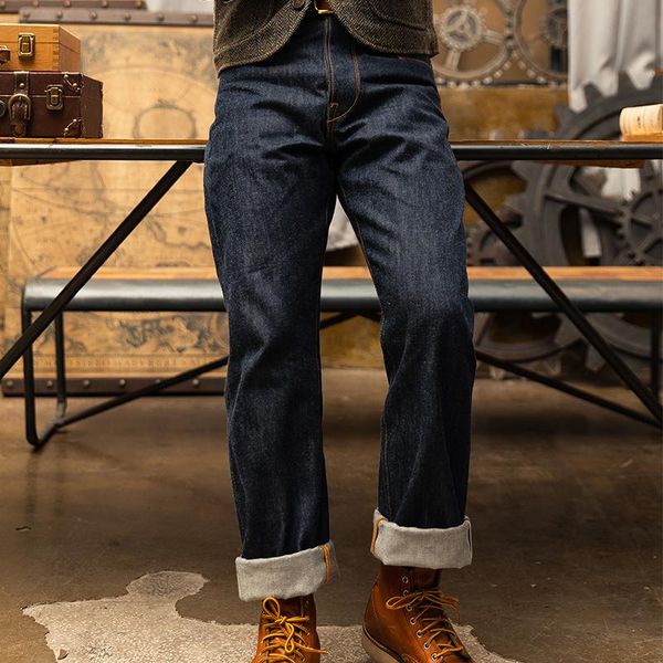 men's jeans stitched 350 floral 14oz selvedge denim men workwear relaxed fit, Blue
men's jeans stitched 350 floral 14oz selvedge denim men workwear relaxed fit, Blue