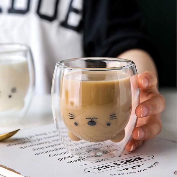 creative cute bear double-layer coffee mug double glass cup carton animal milk glass lady cute gift christmas gift funny mugs
creative cute bear double-layer coffee mug double glass cup carton animal milk glass lady cute gift christmas gift funny mugs
