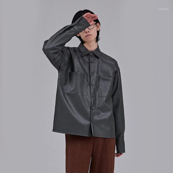 men's jackets jacket long sleeve korean loose pu leather solid color trend japanese street casual fashion large size men, Black;brown
men's jackets jacket long sleeve korean loose pu leather solid color trend japanese street casual fashion large size men, Black;brown