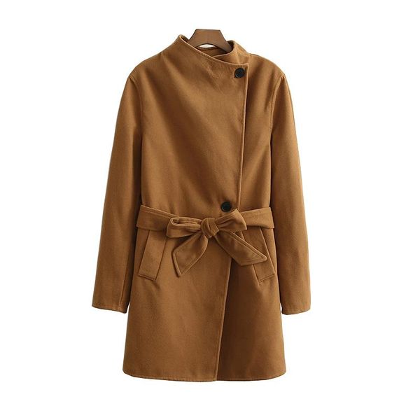 women's wool & blends hwlzltzht autumn winter long woolen coat with belt turtleneck casual warm overcoat collar plus size fashion vinta, Black
women's wool & blends hwlzltzht autumn winter long woolen coat with belt turtleneck casual warm overcoat collar plus size fashion vinta, Black