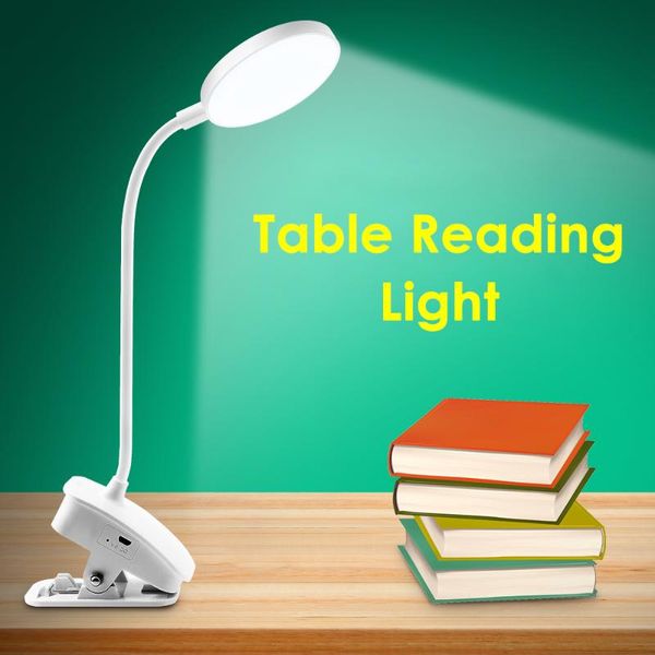 

table lamps usb clip-on lamp touching control leds eye-caring night light 360Â° angle 3 color reading desk for bedroom office