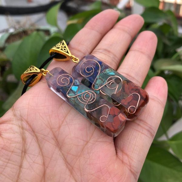 pendant necklaces 7 chakras orgone pendents energy necklace crystal healing stones, Silver
pendant necklaces 7 chakras orgone pendents energy necklace crystal healing stones, Silver