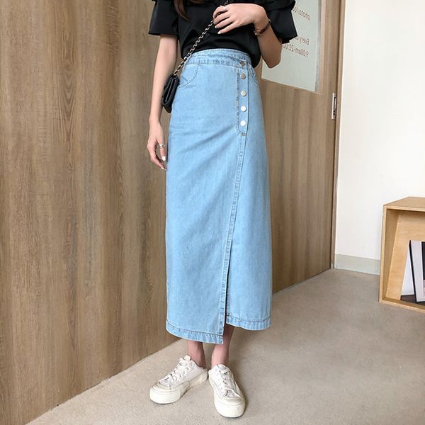 2021 new s-xl long denim korean high waist midi skirts women irregular jean skirt style saia jeans (72781 yvpb, Black
2021 new s-xl long denim korean high waist midi skirts women irregular jean skirt style saia jeans (72781 yvpb, Black