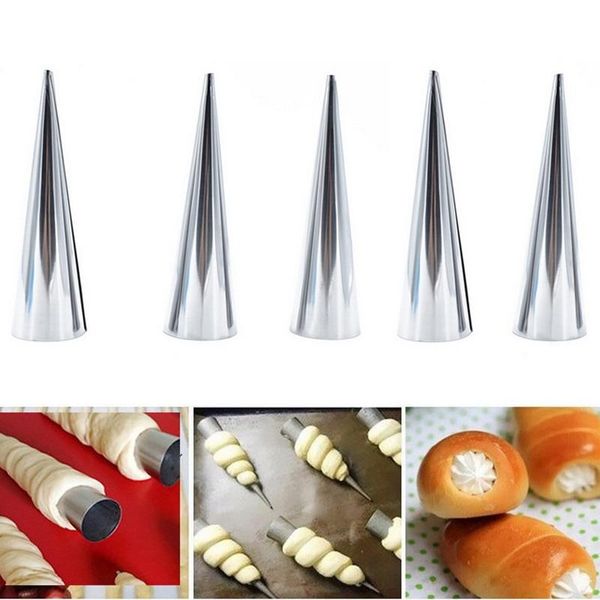 5pcs/set baking accessories 5pcs/lot stainless steel baking cones for tubes for horn bread pastry making spiral croissant
5pcs/set baking accessories 5pcs/lot stainless steel baking cones for tubes for horn bread pastry making spiral croissant
