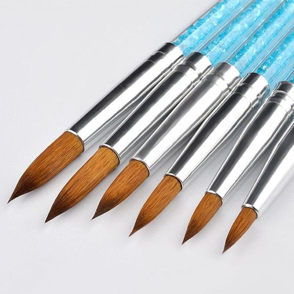 nail brushes 1pc women acylic powder tool uv gel builder art manicure carving blue crystal handle painting brush pen, Yellow
nail brushes 1pc women acylic powder tool uv gel builder art manicure carving blue crystal handle painting brush pen, Yellow
