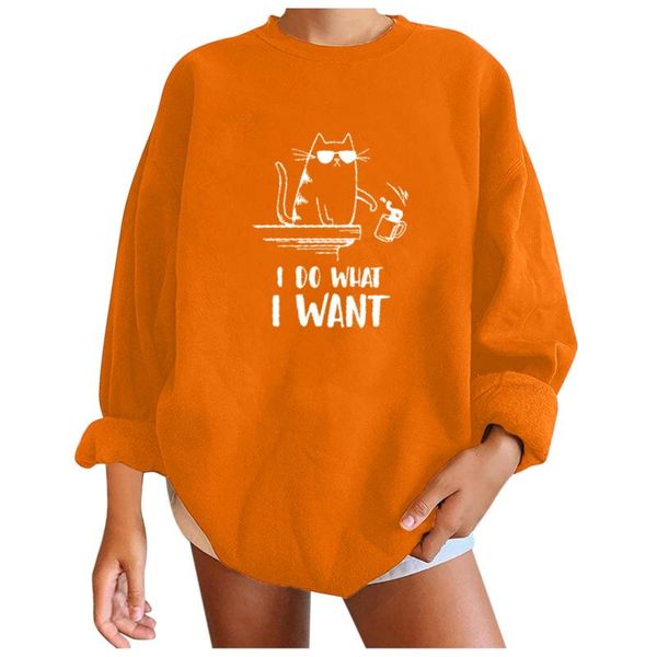 women's hoodies & sweatshirts casual cat letter printed sweatshirt fashion long sleeve oversized loose busos para mujer #g2, Black
women's hoodies & sweatshirts casual cat letter printed sweatshirt fashion long sleeve oversized loose busos para mujer #g2, Black