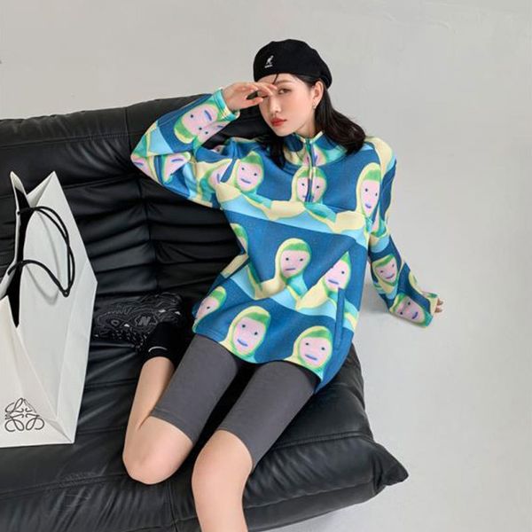 2021 new designer sweatshirt women oversized hoodie turtleneck cartoon print pullover streetwear aesthetic fall 9i9g, Black
2021 new designer sweatshirt women oversized hoodie turtleneck cartoon print pullover streetwear aesthetic fall 9i9g, Black