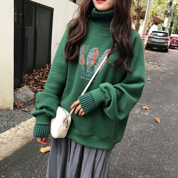 2021 oversize turtleneck pullover sweatshirts women ladies streetwear winter warm hoodies sweatshirt d7ey, Black
2021 oversize turtleneck pullover sweatshirts women ladies streetwear winter warm hoodies sweatshirt d7ey, Black