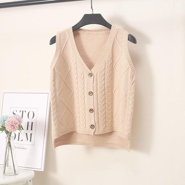women's knits & tees sweater vest women knitted cardigan spring and autumn 2021 short korean v-neck sleeveless waistcoat, White
women's knits & tees sweater vest women knitted cardigan spring and autumn 2021 short korean v-neck sleeveless waistcoat, White