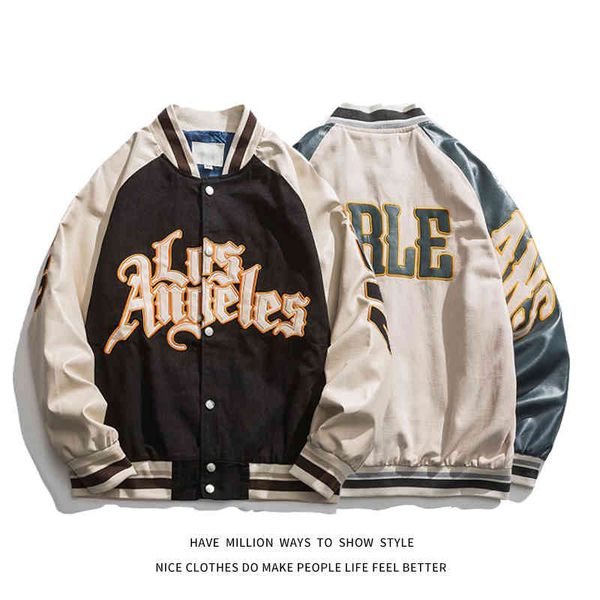 women's jackets men's and women's embroidered baseball jacket, spring autumn suitable for men women, hip hop style, Black;brown
women's jackets men's and women's embroidered baseball jacket, spring autumn suitable for men women, hip hop style, Black;brown