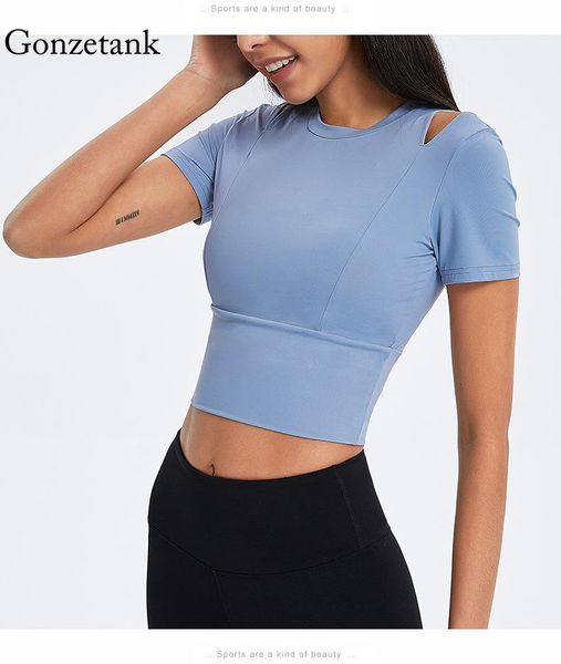 yoga outfit 2021 womens sports shirts strapless short-sleeved women's nude feeling slim slimming wear running fitness
yoga outfit 2021 womens sports shirts strapless short-sleeved women's nude feeling slim slimming wear running fitness