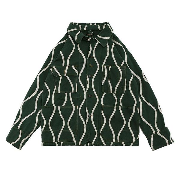 men's jackets kapital man japanese high street jacket oversize loose wave print thin windbreaker, Black;brown
men's jackets kapital man japanese high street jacket oversize loose wave print thin windbreaker, Black;brown