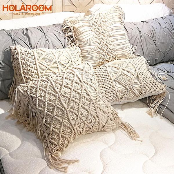 boho cushion cover macrame pillows case bohemia geometric pattern cotton thread with tassels pillowcase sofa throw home decor
boho cushion cover macrame pillows case bohemia geometric pattern cotton thread with tassels pillowcase sofa throw home decor