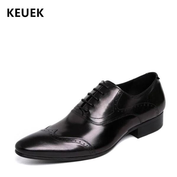 dress shoes british style men luxury fashion casual leather genuine breathable oxford male flats 02c, Black
dress shoes british style men luxury fashion casual leather genuine breathable oxford male flats 02c, Black