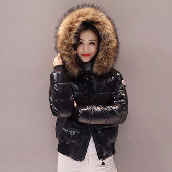 women's trench coats fur coat big collar cotton winter jacket women short student clothing thickening slim wild fashion down woman, Tan;black
women's trench coats fur coat big collar cotton winter jacket women short student clothing thickening slim wild fashion down woman, Tan;black