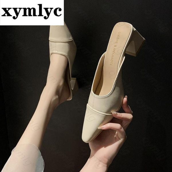 slippers fashion women square heels mules shoes slides zapatillas mujer casa ladies sandals flip flop, Black
slippers fashion women square heels mules shoes slides zapatillas mujer casa ladies sandals flip flop, Black