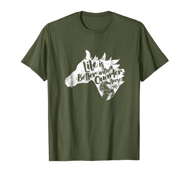 quarter horse lovers gift t-shirt, White;black