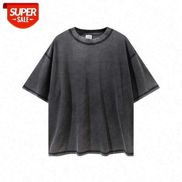 streetwear men high street retro distressed anti-wear short-sleeved t-shirt #ia2h, White;black
streetwear men high street retro distressed anti-wear short-sleeved t-shirt #ia2h, White;black